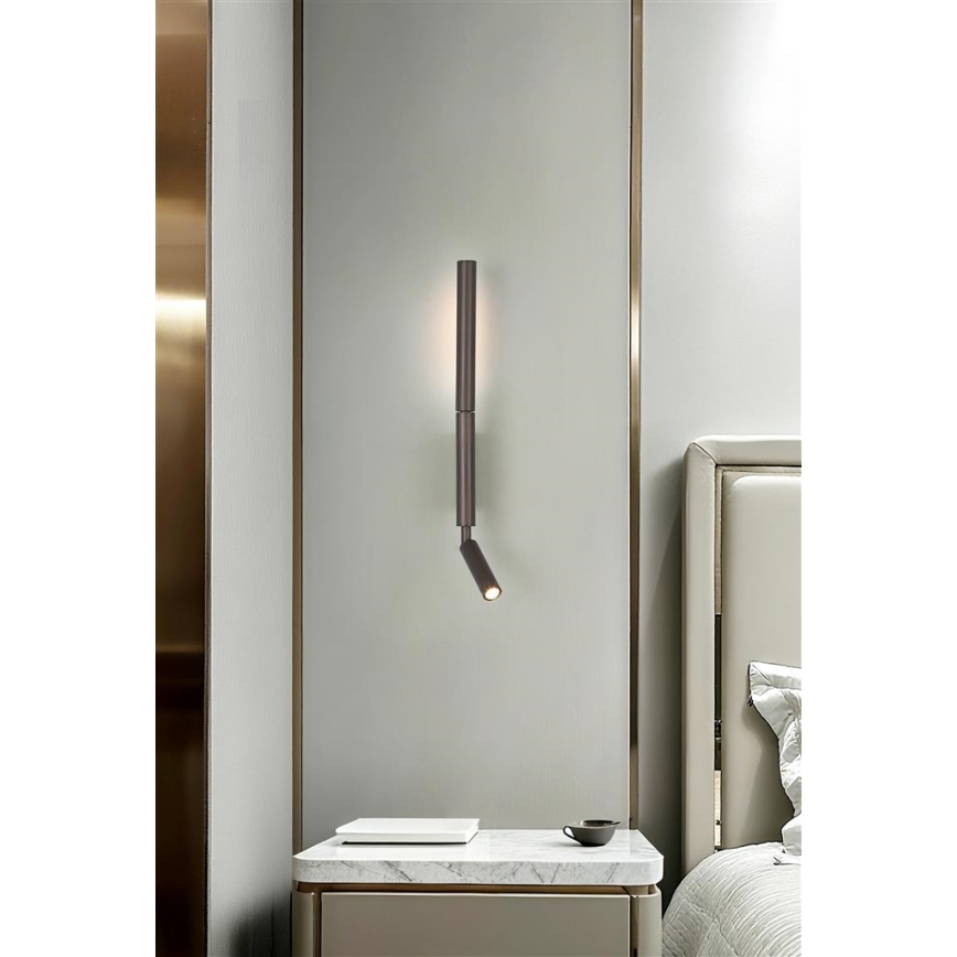 Searchlight - LED Spotlight ARCHITECT LED/7W/230V Brown