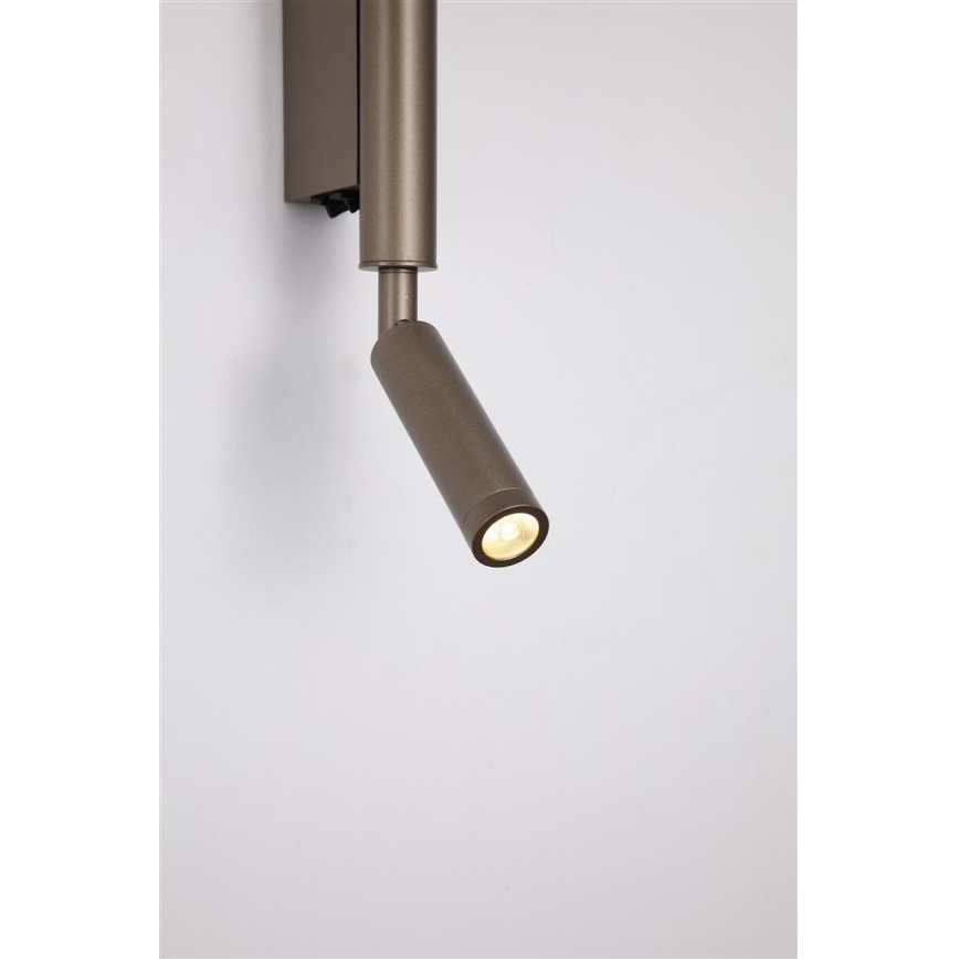 Searchlight - LED Spotlight ARCHITECT LED/7W/230V Brown