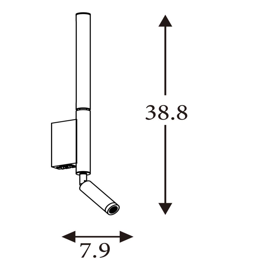 Searchlight - LED Spotlight ARCHITECT LED/7W/230V Brown