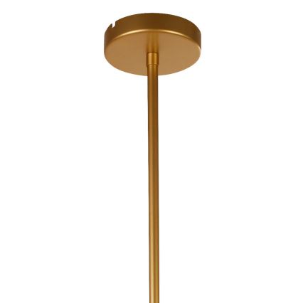 Searchlight - Chandelier on a pole ALPHA 10xE27/60W/230v gold