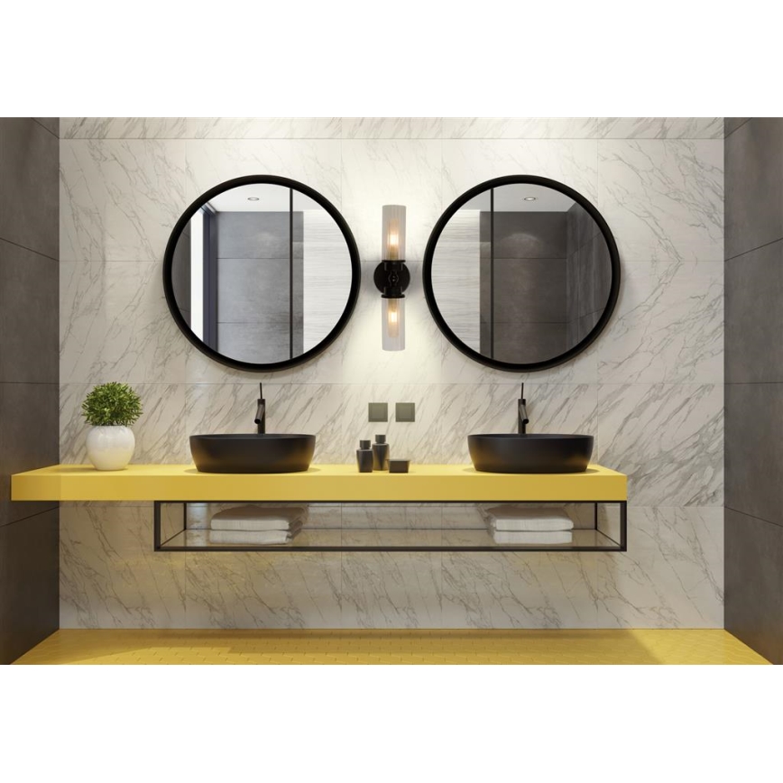 Searchlight - IMPERIAL Wall Light 2xG9/33W/230V Black