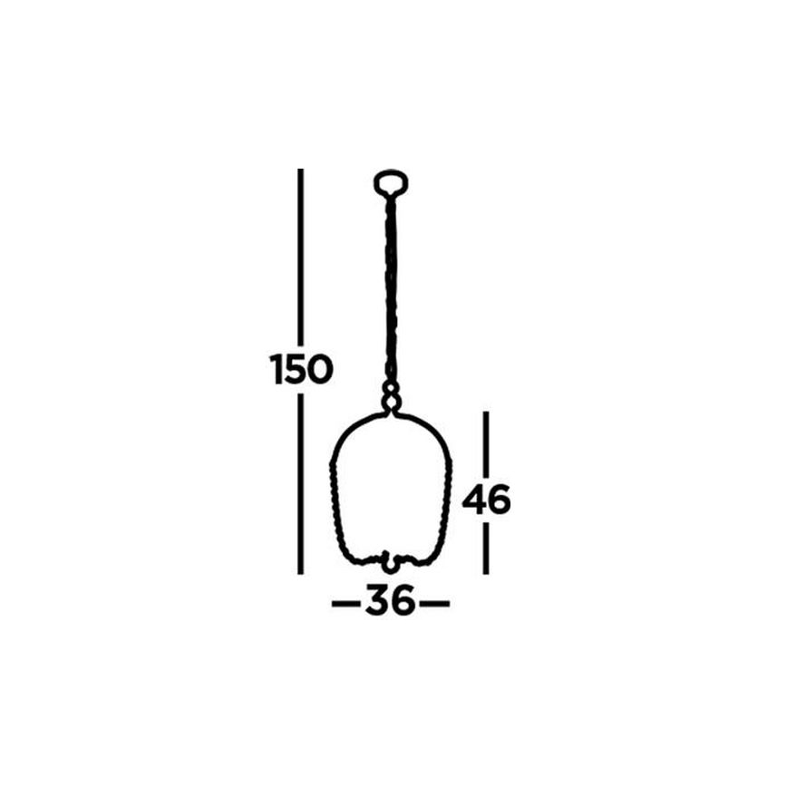 Searchlight - Chandelier on a chain SHOWER 5xE14/60W/230V black
