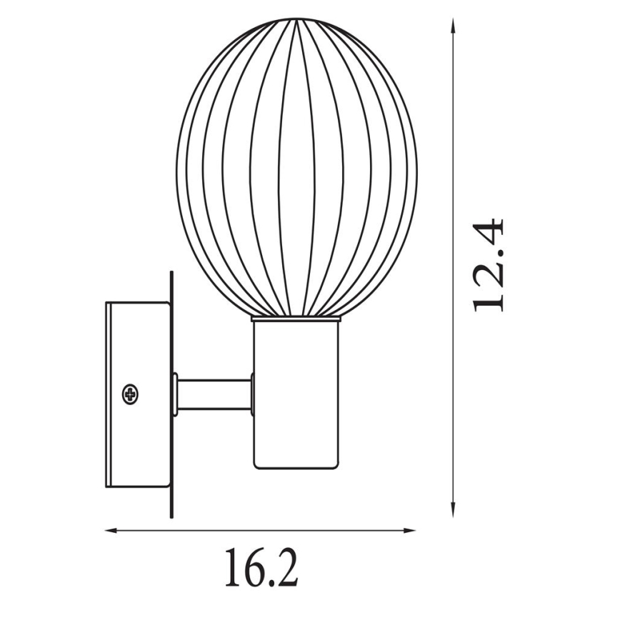 Searchlight - Wall light LUMINSPHERE 1xG9/7W/230V black