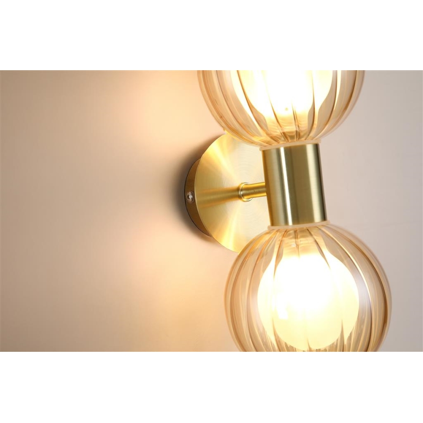 Searchlight - LUMINSPHERE Wall Light 2xG9/7W/230V Brass