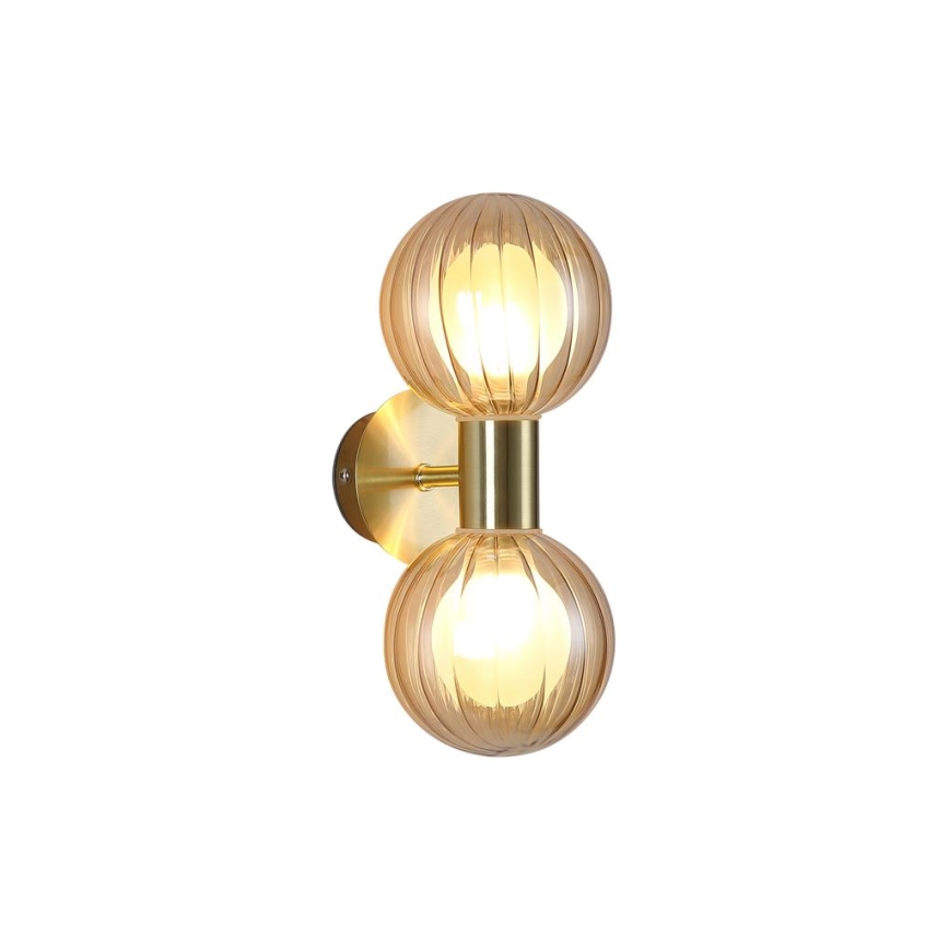 Searchlight - LUMINSPHERE Wall Light 2xG9/7W/230V Brass