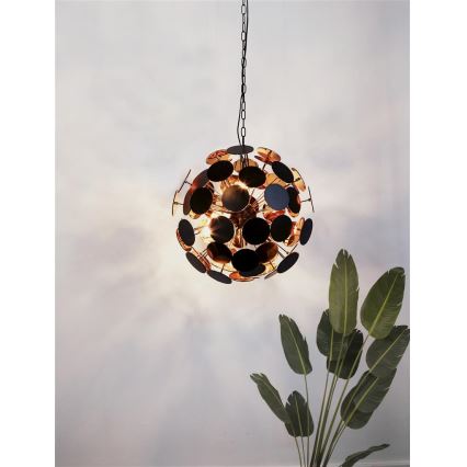 Searchlight - DISCUS cable-suspended chandelier 6xE14/60W/230V