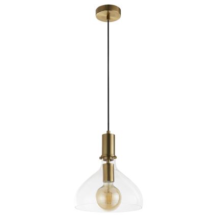 Searchlight - Chandelier on a string MARGARITA 1xE27/60W/230V brass