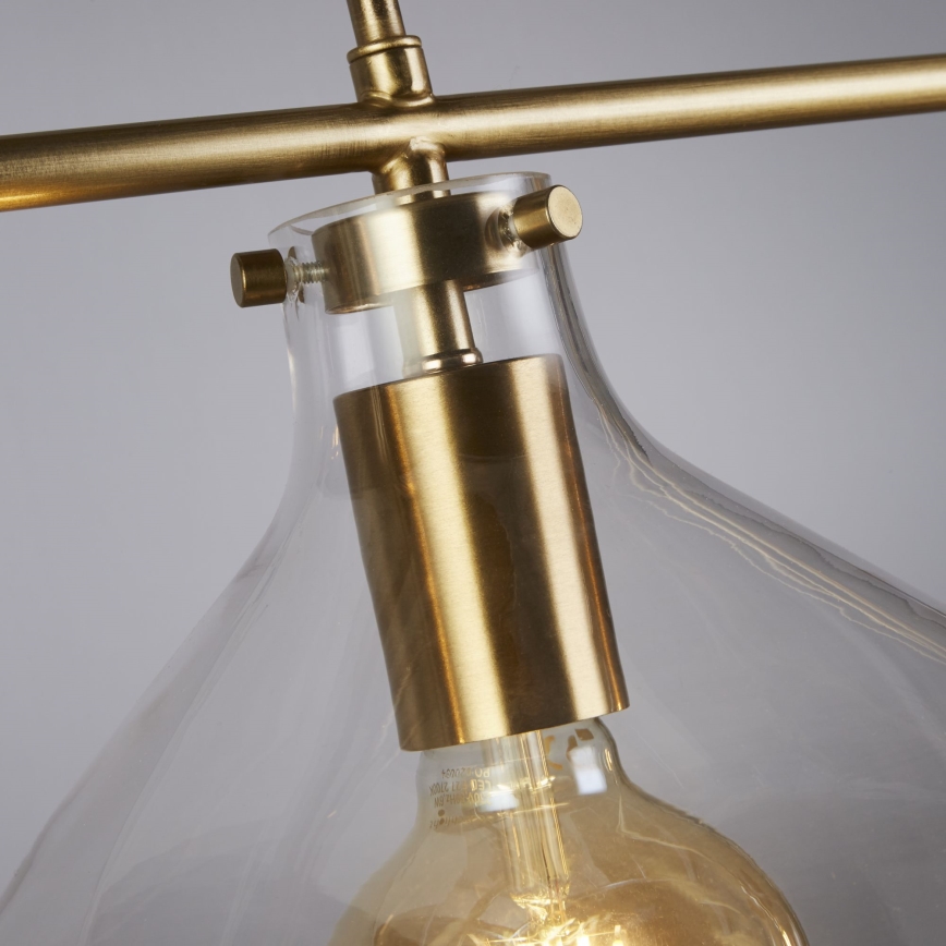 Searchlight - Chandelier on a string MARGARITA 3xE27/60W/230V brass
