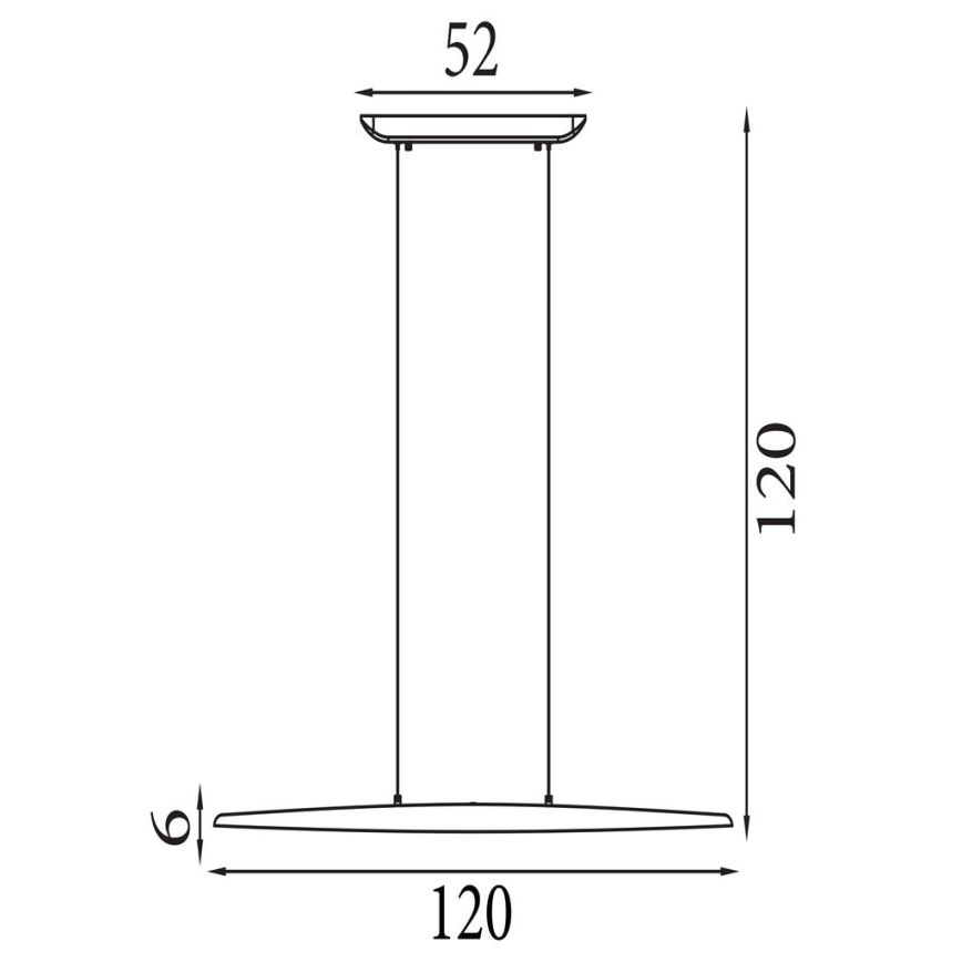 Searchlight - Dimmable LED Cable Pendant Light KENZIE LED/29W/230V 2700/3000/4000K