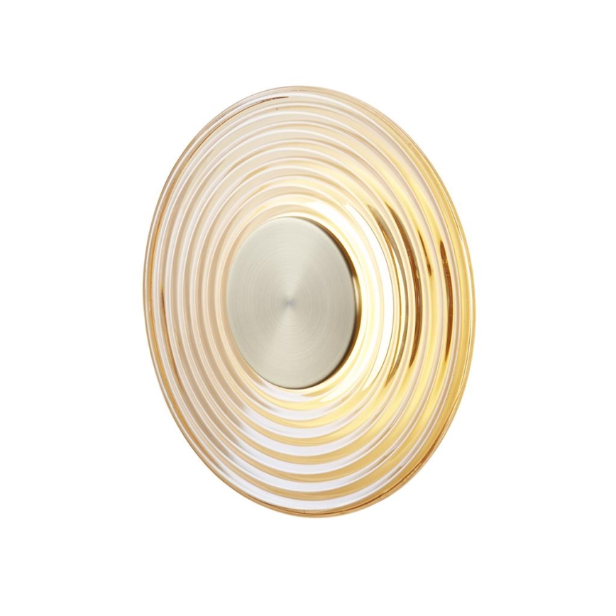 Searchlight - LED Dimmable Wall Light CLEO LED/9.4W/230V Brass