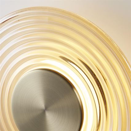 Searchlight - LED Dimmable Wall Light CLEO LED/9.4W/230V Brass