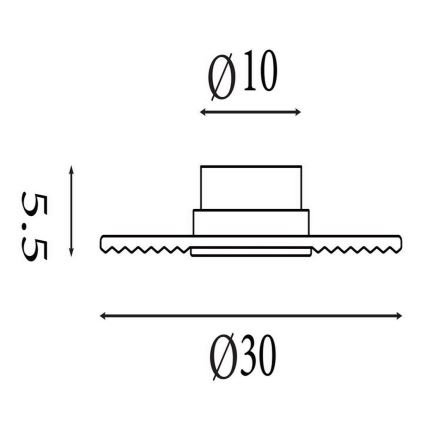 Searchlight - LED Dimmable Wall Light CLEO LED/9.4W/230V Brass