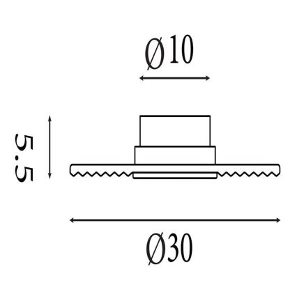 Searchlight - LED Dimmable Wall Light CLEO LED/9,4W/230V black