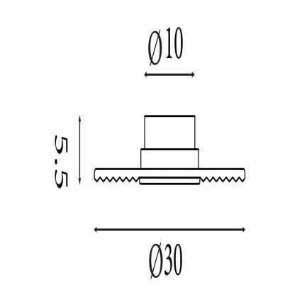 Searchlight - CLEO Dimmable LED Wall Light LED/9,4W/230V grey