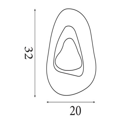 Searchlight - LED Wall Light DESTINY LED/8W/230V White