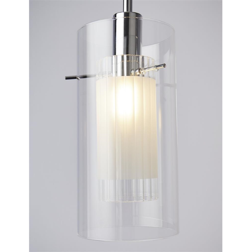 Searchlight - Chandelier on a string DUO 3xE14/60W/230V shiny chrome