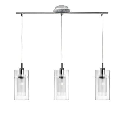 Searchlight - Chandelier on a string DUO 3xE14/60W/230V shiny chrome