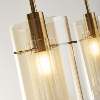 Searchlight - Chandelier on a string DUO 3xE14/60W/230V brass