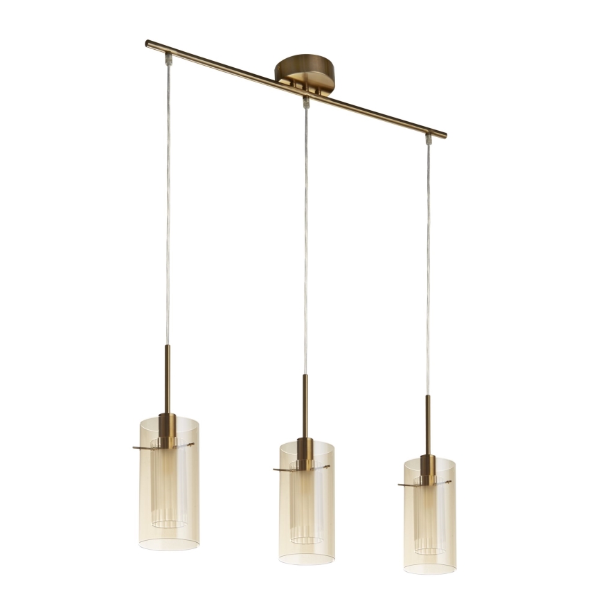 Searchlight - Chandelier on a string DUO 3xE14/60W/230V brass