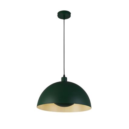 Searchlight - Cable-suspended pendant MARS 1xE27/60W/230V dia. 25 cm green