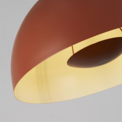 Searchlight - MARS Cable-Hung Pendant 1x E27/60W/230V, dia. 25 cm, Brick Red