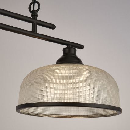 Searchlight - Chandelier on a chain BISTRO 2xE27/60W/230V black