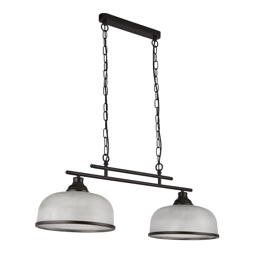 Searchlight - Chandelier on a chain BISTRO 2xE27/60W/230V black