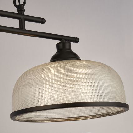 Searchlight - Chandelier on a chain BISTRO 3xE27/60W/230V black