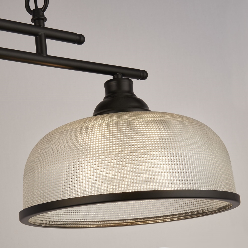 Searchlight - Chandelier on a chain BISTRO 3xE27/60W/230V black
