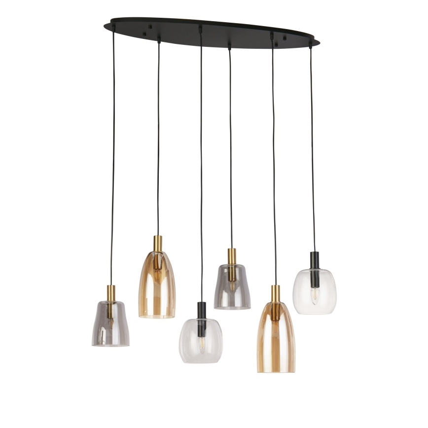 Searchlight - Chandelier on a string DIVINE 6xE14/60W/230V