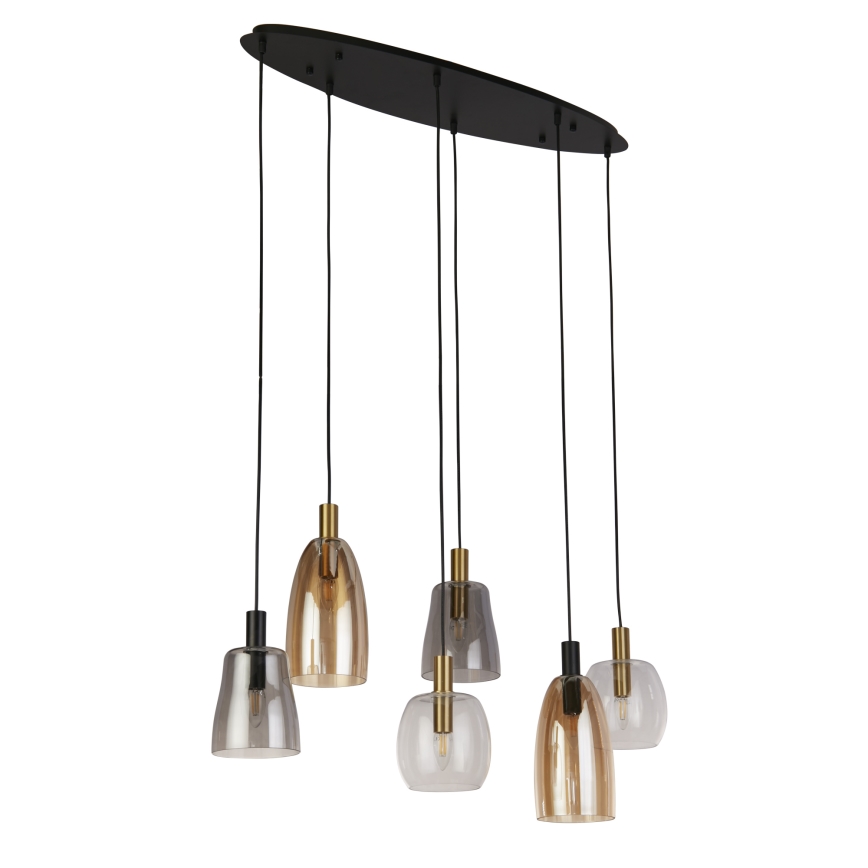 Searchlight - Chandelier on a string DIVINE 6xE14/60W/230V