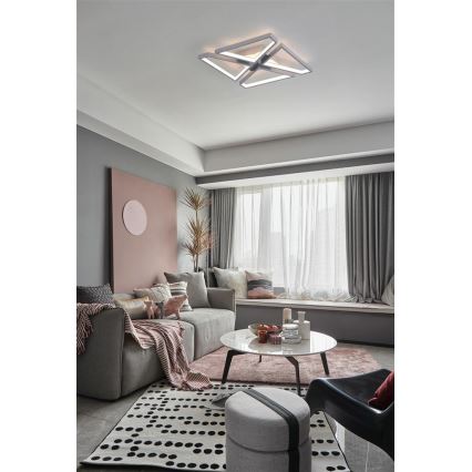 Searchlight - LED Dimmable Ceiling Light QUATRO LED/29W/230V 40x40 cm