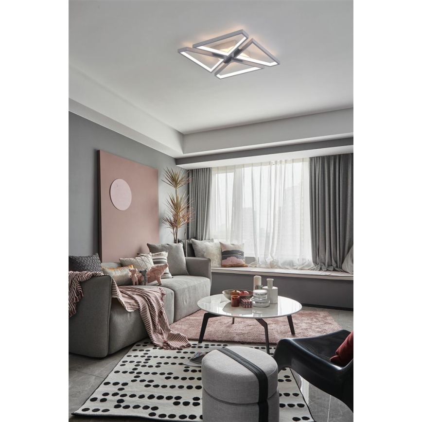 Searchlight - LED Dimmable Ceiling Light QUATRO LED/29W/230V 40x40 cm