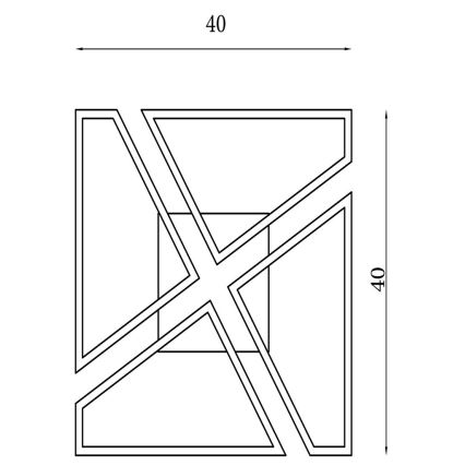 Searchlight - LED Dimmable Ceiling Light QUATRO LED/29W/230V 40x40 cm