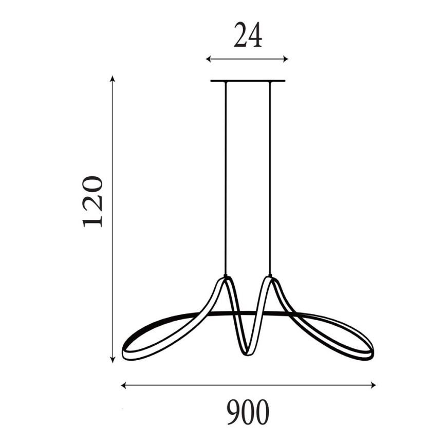 Searchlight - Dimmable LED Cable Pendant MAISIE LED/41W/230V