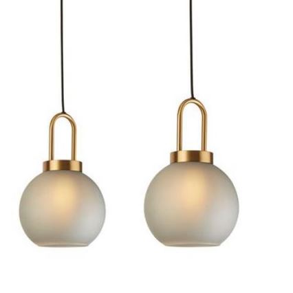 Searchlight - Chandelier on a string SNOWDROP 3xE27/60W/230V brass