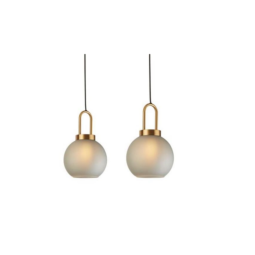 Searchlight - Chandelier on a string SNOWDROP 3xE27/60W/230V brass