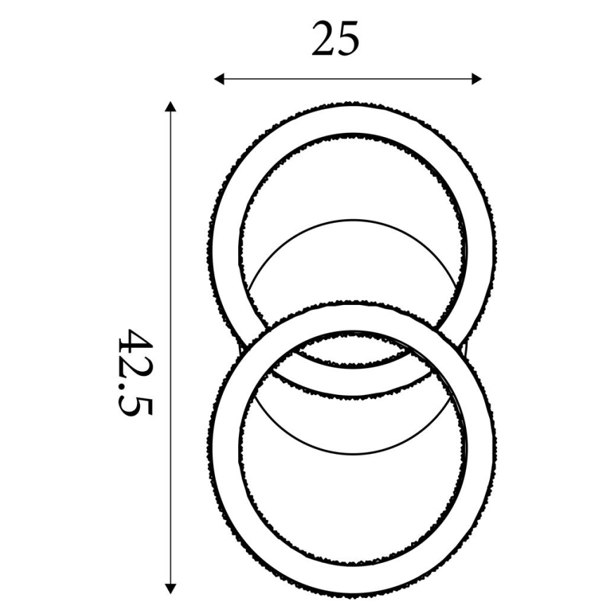 Searchlight - LED Dimmable Ceiling Light SPECS LED/24W/230V 3000K 25x42,5 cm