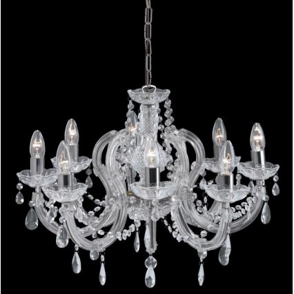 Searchlight - Crystal chandelier on a chain  MARIE 8xE14/40W/230V