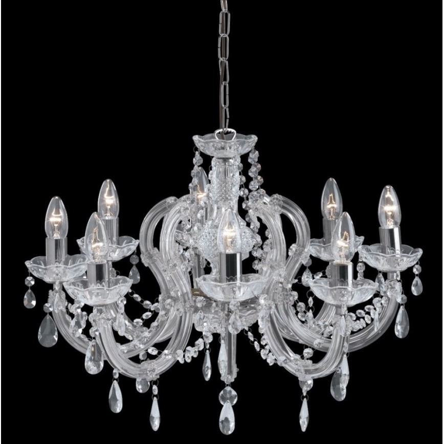 Searchlight - Crystal chandelier on a chain  MARIE 8xE14/40W/230V