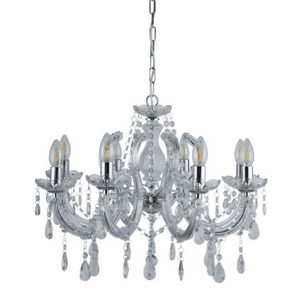 Searchlight - Crystal chandelier on a chain  MARIE 8xE14/40W/230V