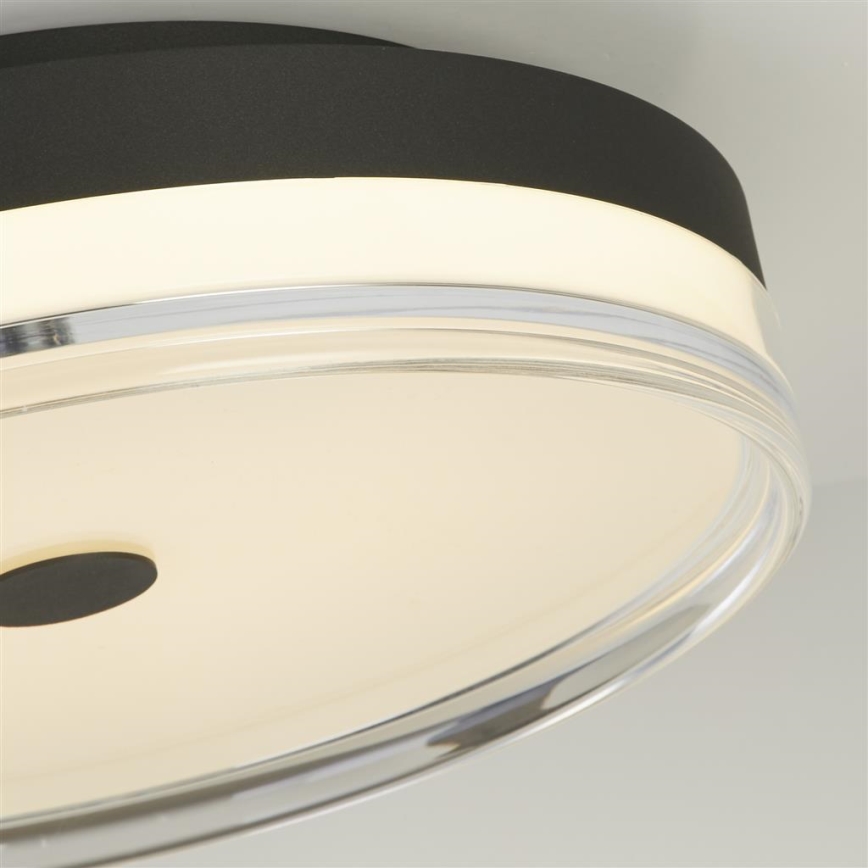 Searchlight - CYPRUS LED Ceiling Light LED/29W/230V, Ø 40 cm, Black