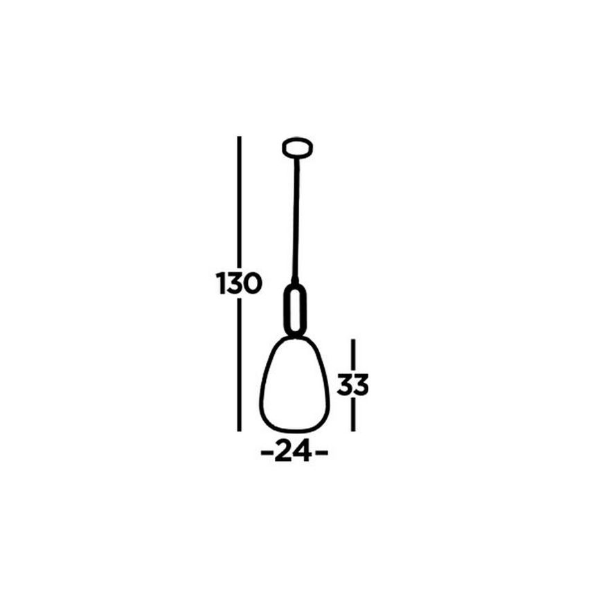 Searchlight - Chandelier on a string ELIXIR 1xE27/60W/230V transparent