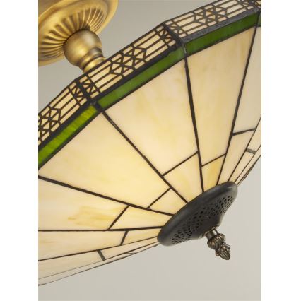 Searchlight - Tiffany surface-mounted chandelier NEW YORK 2xE14/40W/230V