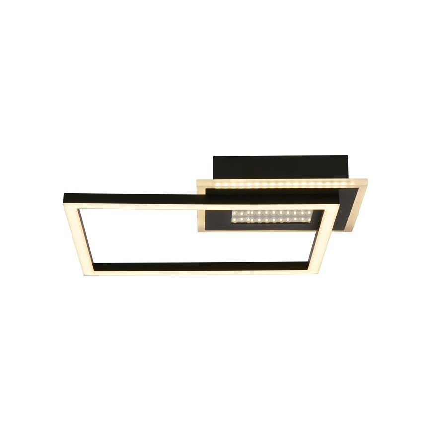 Searchlight - LED Dimmable ceiling light QUADRATE LED/24W/230V 36x36 cm black