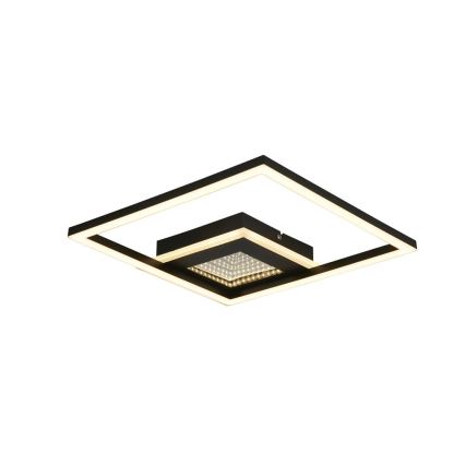 Searchlight - LED Dimmable ceiling light QUADRATE LED/24W/230V 36x36 cm black