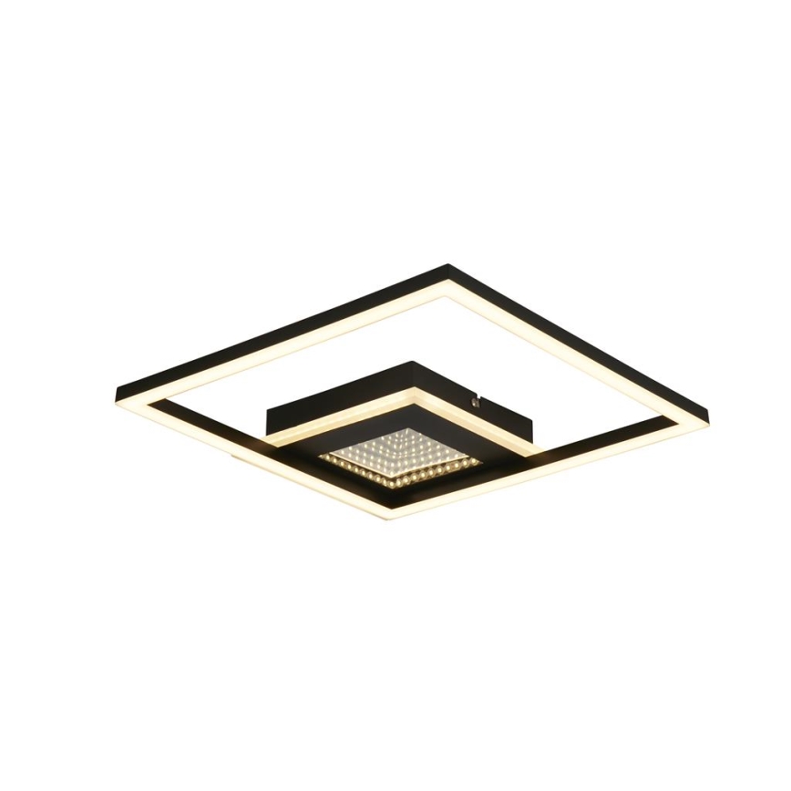 Searchlight - LED Dimmable ceiling light QUADRATE LED/24W/230V 36x36 cm black