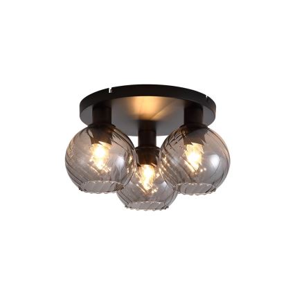 Searchlight - RADIANCE ceiling light 3xE27/60W/230V Ø 37.5 cm black