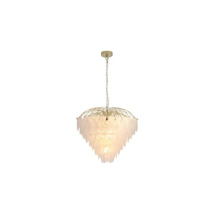 Searchlight - FEATHER chain-hung chandelier 10xE14/60W/230V