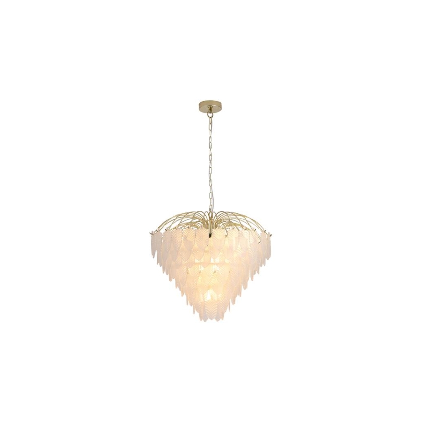 Searchlight - FEATHER chain-hung chandelier 10xE14/60W/230V
